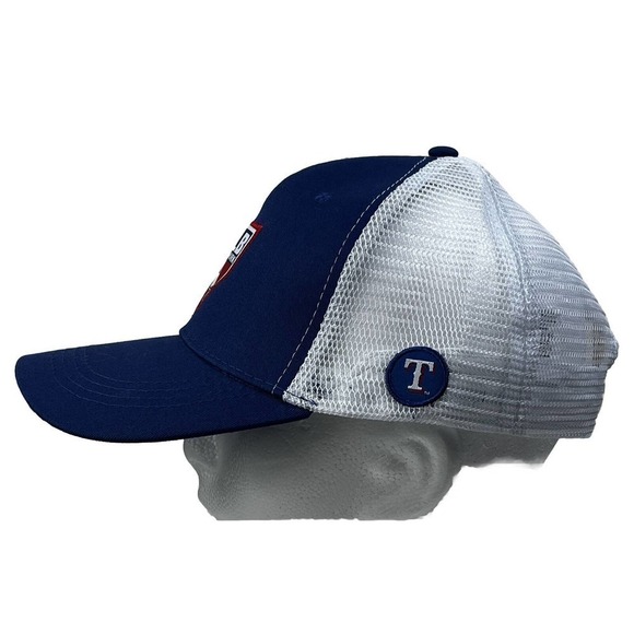 Texas Rangers MLB Network Hat Cap Blue Adjustable SGA 2023 Mesh Back - Picture 2 of 7